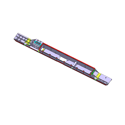 Battery beam-rear beam